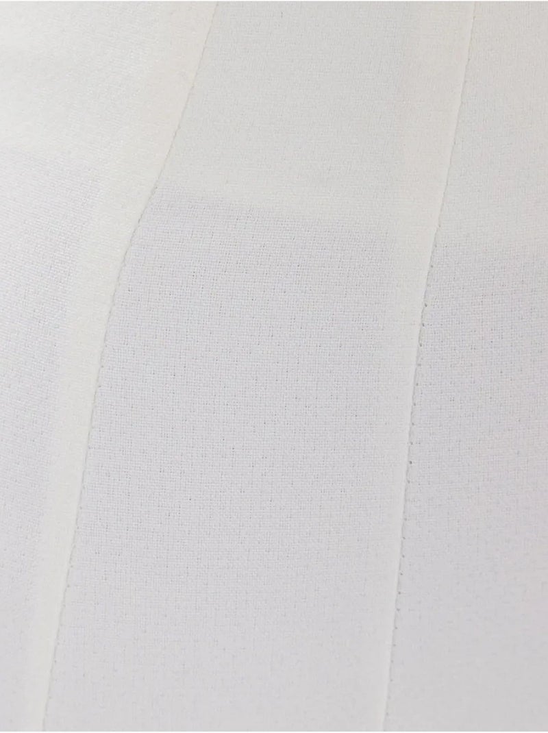 Pantalon droit taille haute plissé Beige naturel - Kiabi