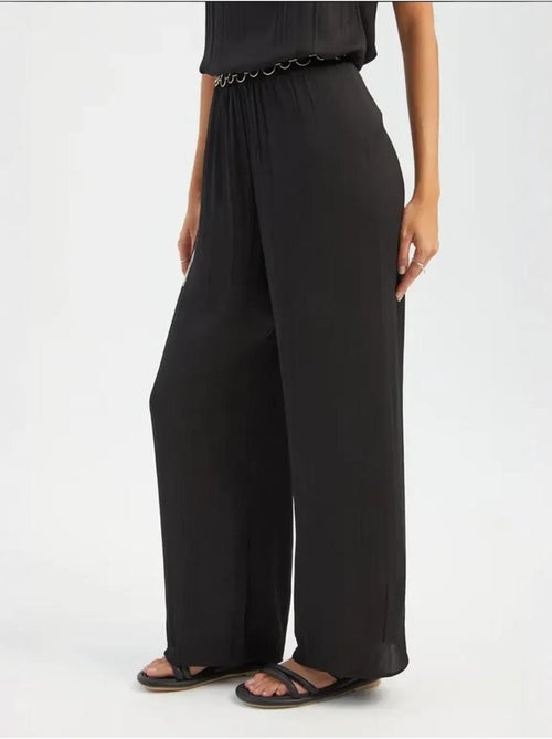 Pantalon droit taille haute plissé - Kiabi Pantalon droit taille haute plissé - Kiabi