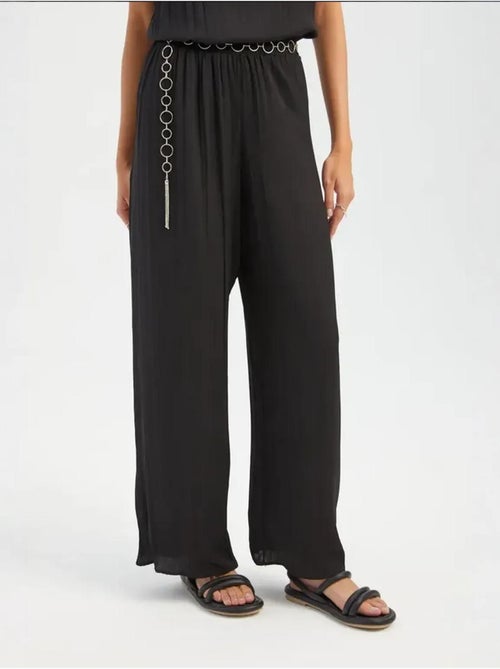 Pantalon droit taille haute plissé - Kiabi Pantalon droit taille haute plissé - Kiabi