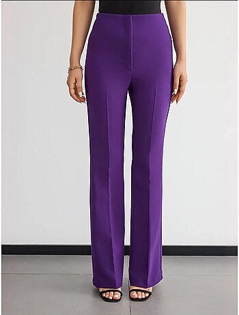 Pantalon droit taille haute