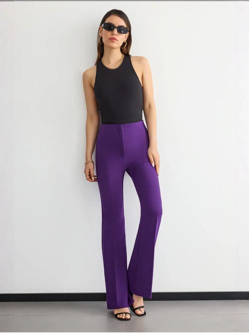 Pantalon droit taille haute - Kiabi Pantalon droit taille haute - Kiabi