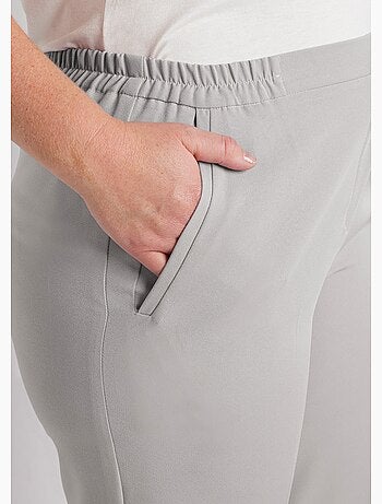 Pantalon droit taille semi-élastiquée - Afibel