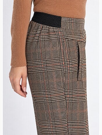 Pantalon droit taille semi élastiquée - afibel