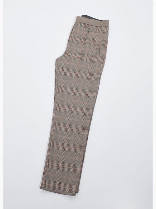 Pantalon droit taille semi élastiquée - Afibel - Kiabi