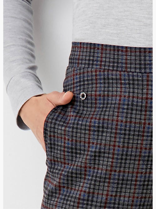 Pantalon droit taille semi élastiquée - Afibel - Kiabi