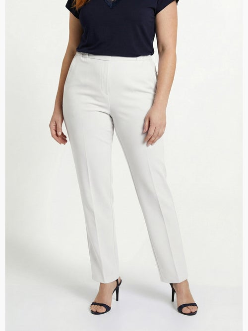 Pantalon droit taille semi-élastiquée - Afibel - Kiabi
