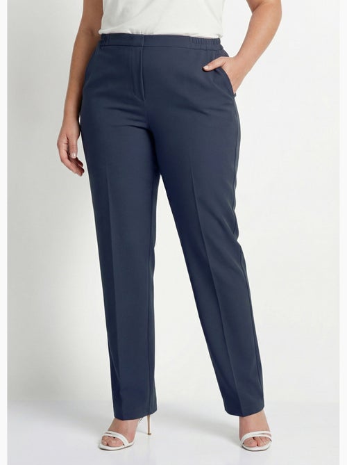 Pantalon droit taille semi-élastiquée - Afibel - Kiabi