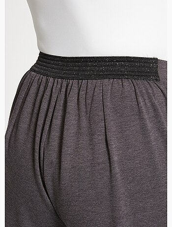 Pantalon droit taille semi élastiquée