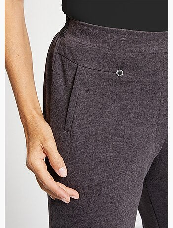 Pantalon droit taille semi élastiquée - afibel