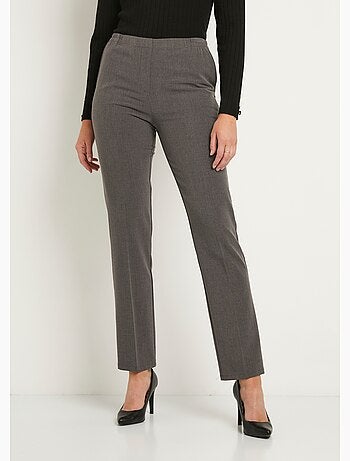 Pantalon droit taille semi-élastiquée - Afibel