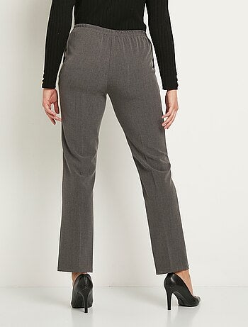 Pantalon droit taille semi-élastiquée - Afibel