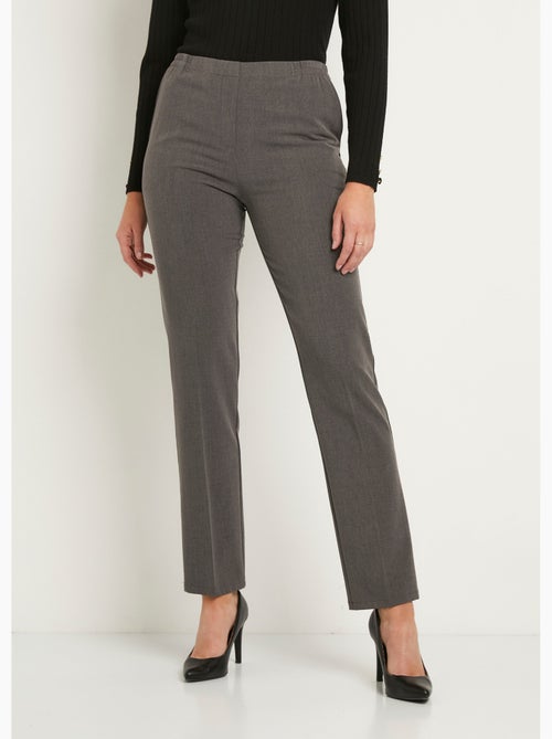 Pantalon droit taille semi-élastiquée - Afibel - Kiabi