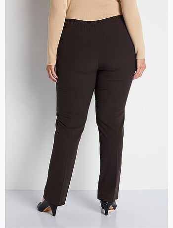 Pantalon droit taille semi-élastiquée - Afibel