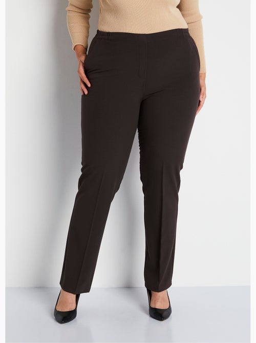 Pantalon droit taille semi-élastiquée - Afibel - Kiabi Pantalon droit taille semi-élastiquée - Afibel - Kiabi