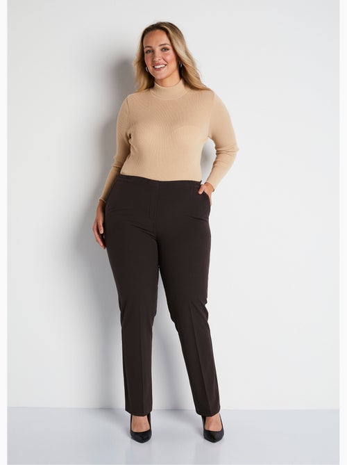 Pantalon droit taille semi-élastiquée - Afibel - Kiabi Pantalon droit taille semi-élastiquée - Afibel - Kiabi