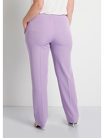 Pantalon droit taille semi-élastiquée - Afibel
