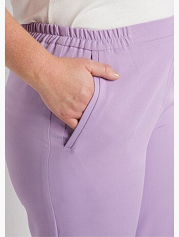 Pantalon droit taille semi-élastiquée - Afibel