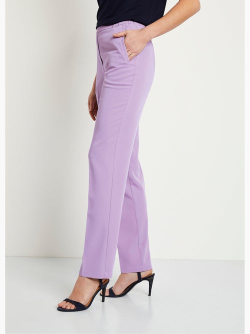 Pantalon droit taille semi-élastiquée - Afibel - Kiabi