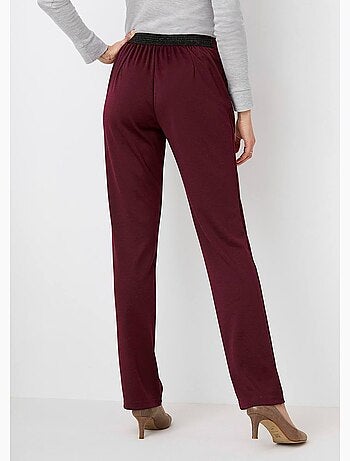 Pantalon droit taille semi élastiquée - afibel