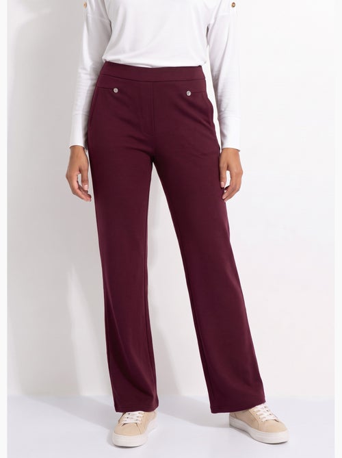 Pantalon droit taille semi élastiquée - afibel - Kiabi