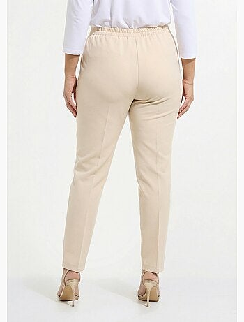 Pantalon droit taille semi-élastiquée - Afibel