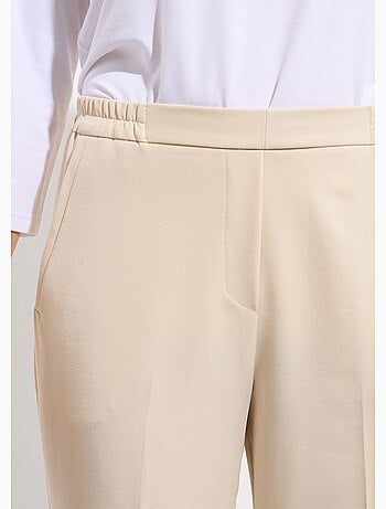 Pantalon droit taille semi-élastiquée - Afibel