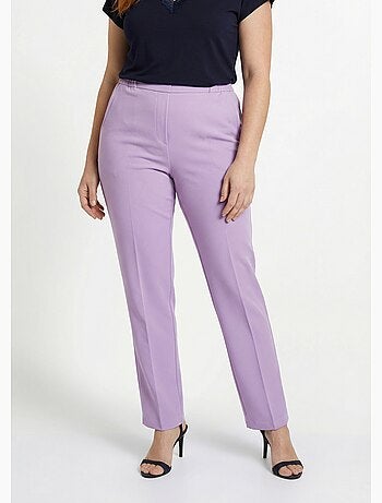 Pantalon droit taille semi-élastiquée - Afibel