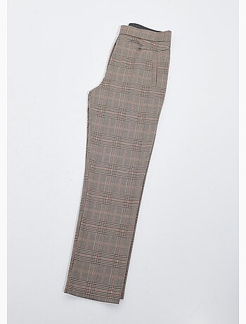 Pantalon droit taille semi élastiquée