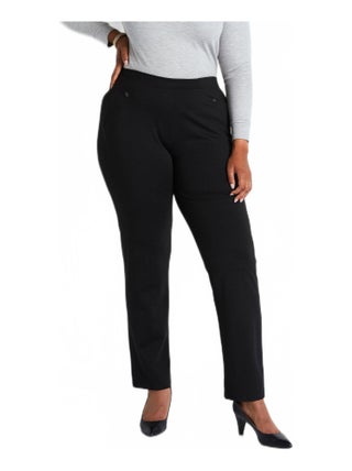 Pantalon droit taille semi élastiquée