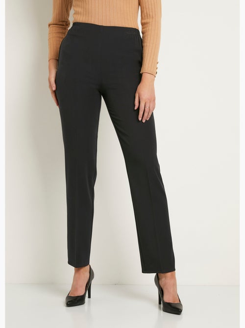 Pantalon droit taille semi élastiquée ventre plat - Afibel - Kiabi