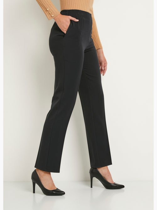 Pantalon droit taille semi élastiquée ventre plat - Afibel - Kiabi