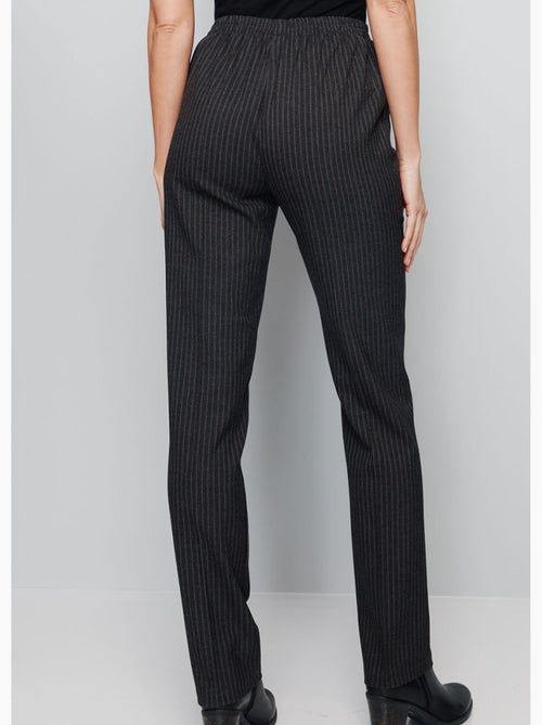 Pantalon droit taille semi élastiquée ventre plat - Afibel - Kiabi