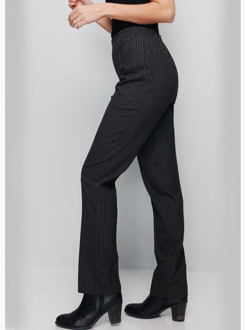 Pantalon droit taille semi élastiquée ventre plat - Afibel - Kiabi