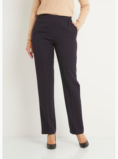 Pantalon droit taille semi élastiquée ventre plat - Afibel - Kiabi