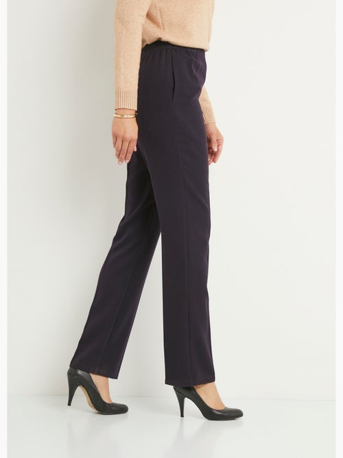 Pantalon droit taille semi élastiquée ventre plat - Afibel - Kiabi