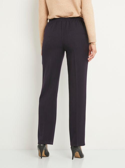 Pantalon droit taille semi élastiquée ventre plat - Afibel - Kiabi