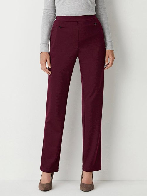 Pantalon droit taille semi élastiquée - Kiabi