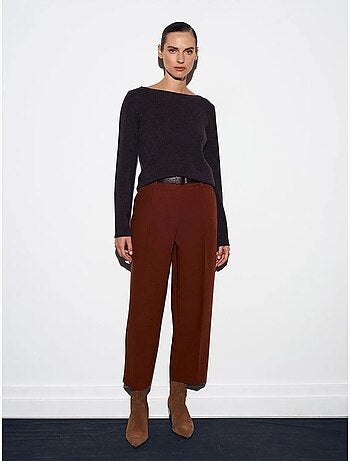 Pantalon droit tailleur femme dilvin