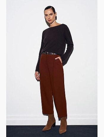 Pantalon droit tailleur femme dilvin