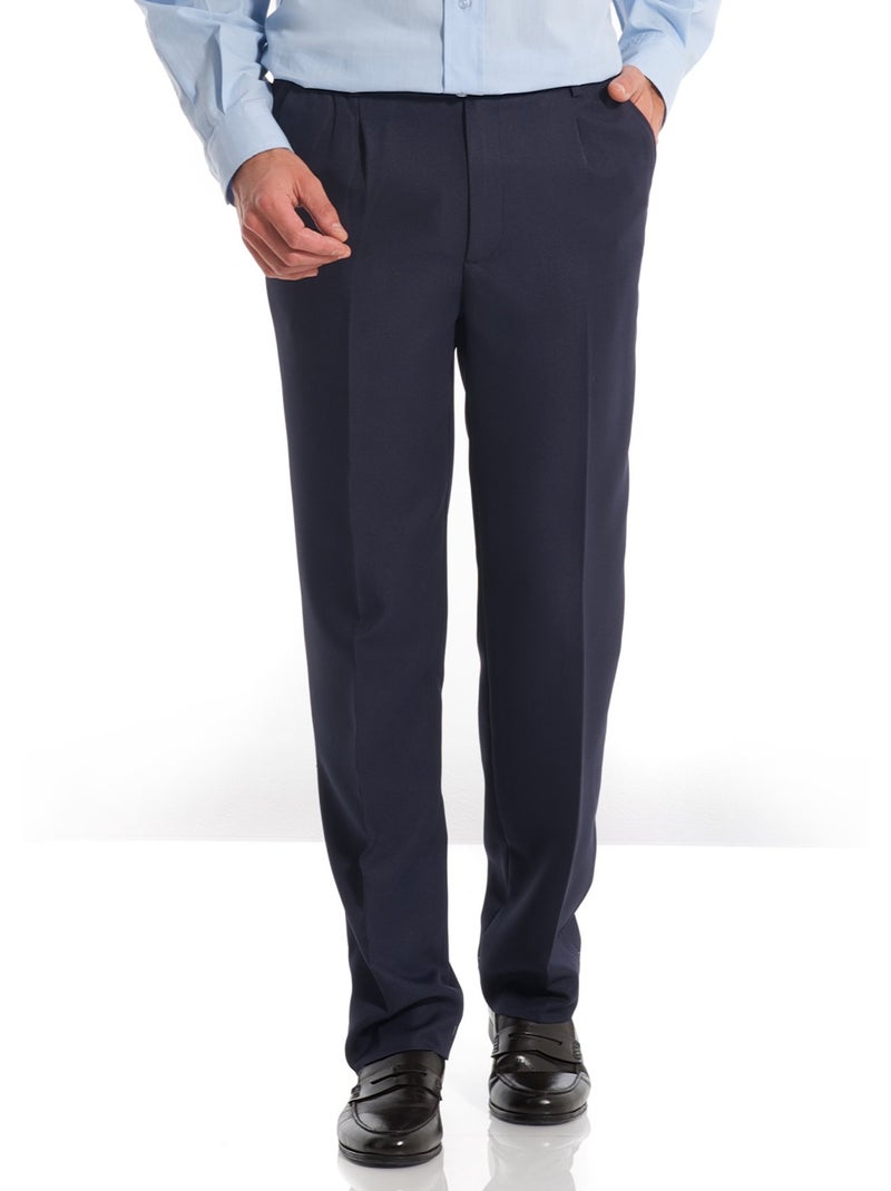 Pantalon droit tout confort - DAXON Bleu marine - Kiabi