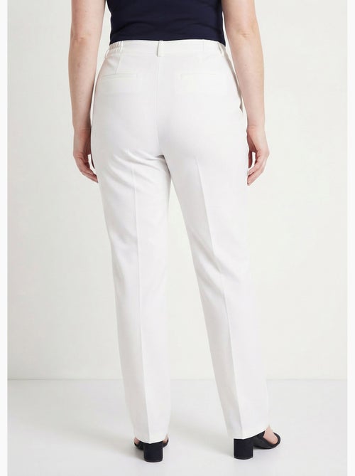 Pantalon droit uni taille semi élastiquée - Afibel - Kiabi