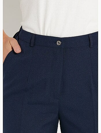 Pantalon droit uni taille semi élastiquée - afibel