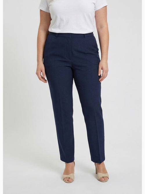 Pantalon droit uni taille semi élastiquée - afibel - Kiabi Pantalon droit uni taille semi élastiquée - afibel - Kiabi