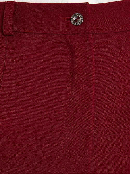 Pantalon droit uni taille semi élastiquée - Afibel - Kiabi
