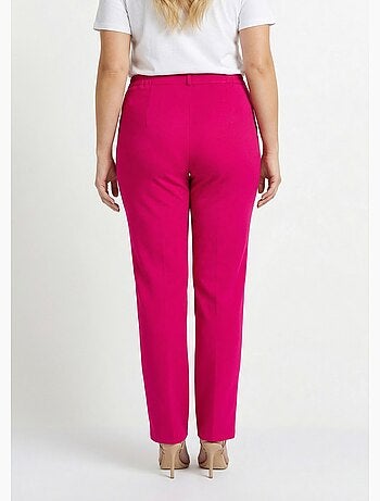 Pantalon droit uni taille semi élastiquée - Afibel