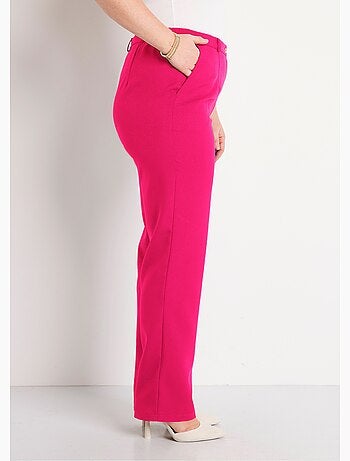 Pantalon droit uni taille semi élastiquée - Afibel