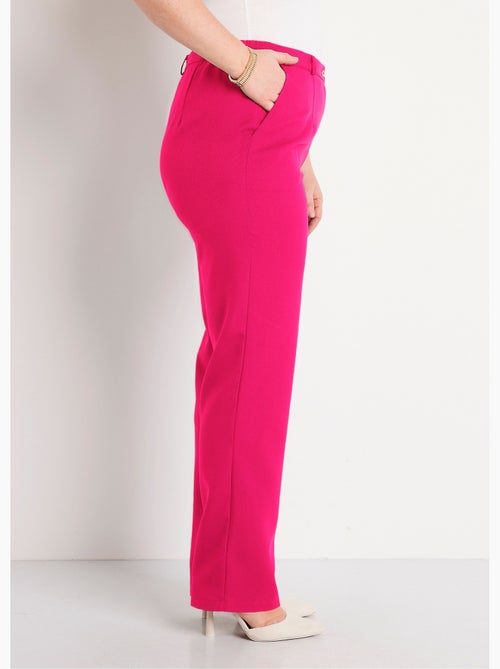 Pantalon droit uni taille semi élastiquée - Afibel - Kiabi Pantalon droit uni taille semi élastiquée - Afibel - Kiabi