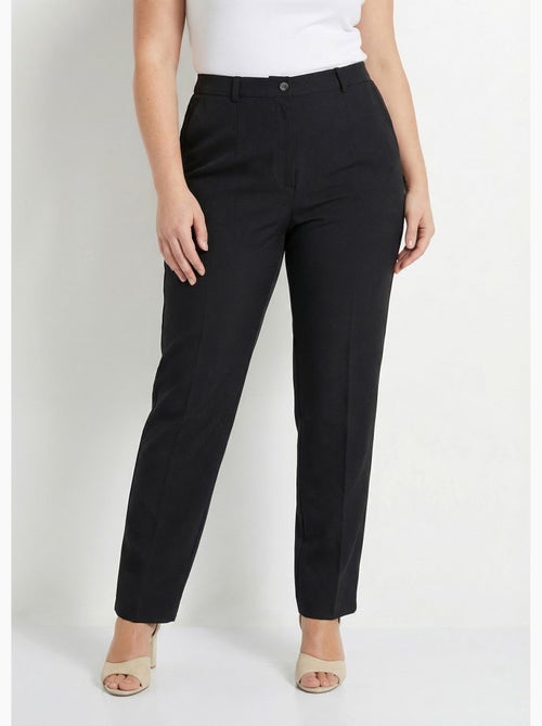 Pantalon droit uni taille semi élastiquée - afibel - Kiabi Pantalon droit uni taille semi élastiquée - afibel - Kiabi