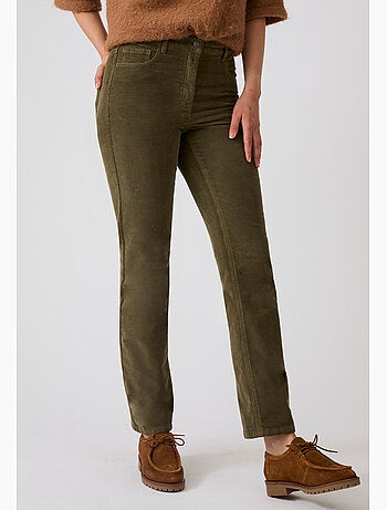 Pantalon droit velours perfect fit by damart - damart