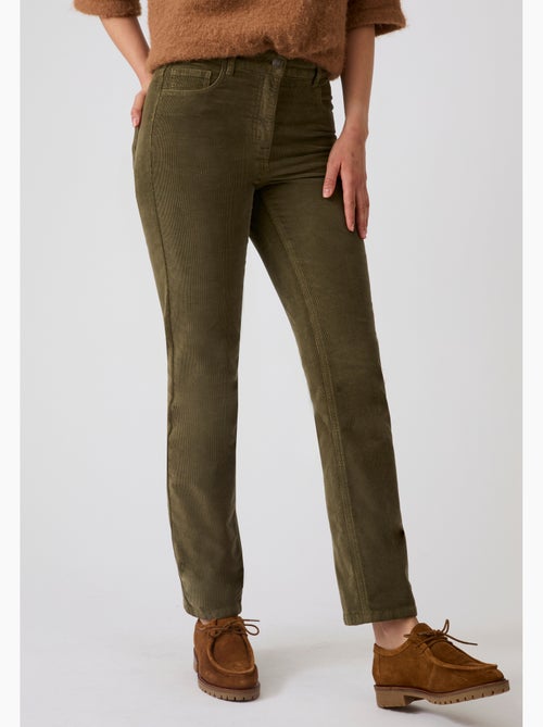 Pantalon droit velours perfect fit by damart - damart - Kiabi